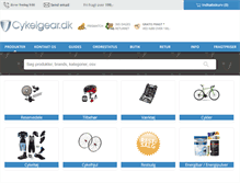 Tablet Screenshot of cykelgear.dk
